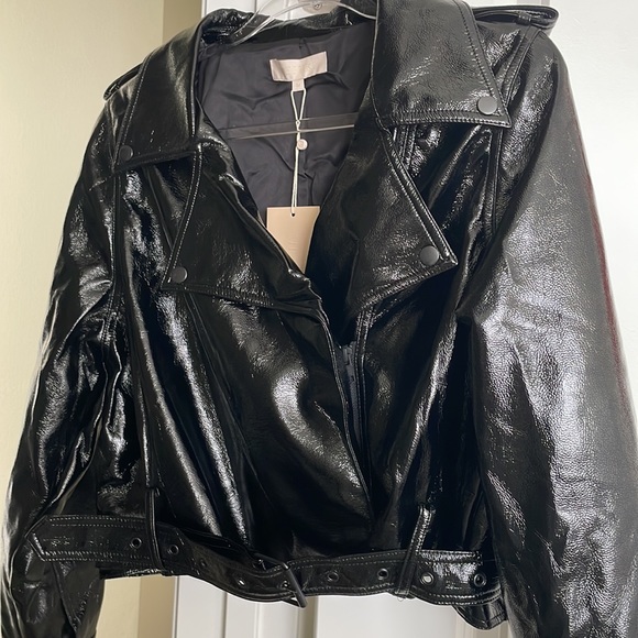 𝙼𝚎𝚜𝚑𝚔𝚒 • Isobel Faux Leather Biker Jacket NWT - Picture 3 of 3